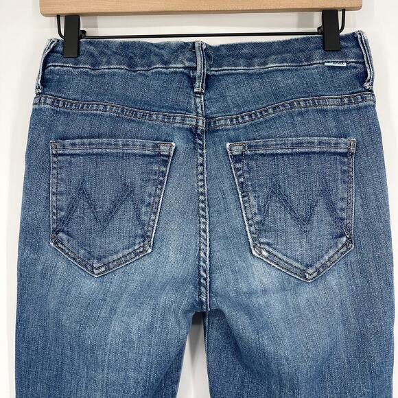 Mother High Waist Double Looker Ankle Fray Fruit Carts Evil Eye Size 25 - Picture 11 of 15